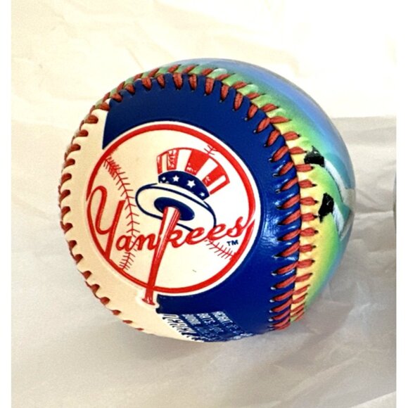 New York Yankees Derek Jeter Baseball Rare 2003 Fotoball Photo Ball Vintage NEW - Picture 8 of 11